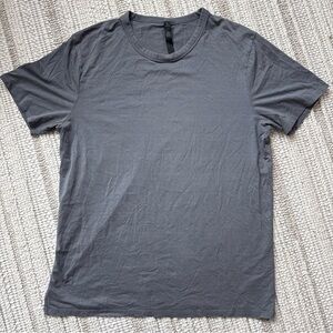 Lululemon Fundamental Organic Cotton Classic Fit T Shirt Silver Drop - Large